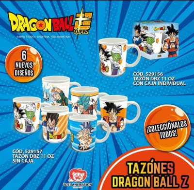 SET DE 6 TAZONES DRAGON BALL
