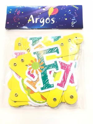 GUIRNALDA LETRA FELIZ CUMPLEAÑOS 1 UND