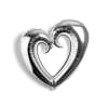GLOBO NYLON CORAZON GIGANTE 1 UND PLATEADO1