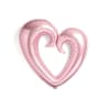 GLOBO METALICO CORAZON GIGANTE ROSADO 1 UN1