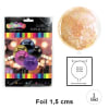 GLOBO BURBUJA GLITTER GOLD 1 UND1