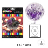 GLOBO BURBUJA FOIL LILA 1 UND1
