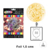 GLOBO BURBUJA FOIL 1.5CM GOLD 11