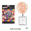 GLOBO BURBUJA FOIL 1.5CM GOLD 1 UND1
