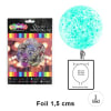 GLOBO BURBUJA FOIL 1.5CM CELESTE 1 UND1