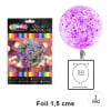 GLOBO BURBUJA FOIL 1.5CM LILA 1 UND1