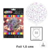 GLOBO BURBUJA FOIL 1.5CM IRIDESCENTE 1 UND1