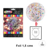 GLOBO BURBUJA FOIL 1.5CM MIX 1 UND1
