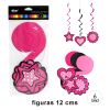 DECO COLGANTE POLKA ROSA 1