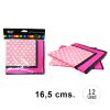 SERVILLETAS POLKA ROSADO 12 UN1