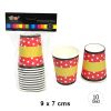 VASO 10 UNI POLKA ROJO1