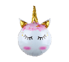 GLOBO MET UNICORNIO ROSA/ORO1