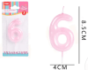 VELA N°6 POLVO DE PERLAS 1 UND1