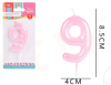 VELA N°9 POLVO DE PERLAS 1 UND1