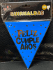 BANDERIN FELIZ CUMPLEAÑOS FLUOR AZUL 3M1