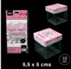 CAJA TRANSPARENTE BABY SHOWER NIÑA 10 UND1