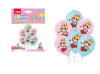 SET GLOBOS LATEX LABUBU 6 UND DISEÑO 21