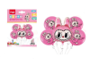 SET GLOBO LABUBU ROSA 5 UND1