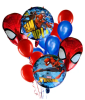 BOUQUET SPIDER-MAN 12 GLOBOS: LISOS Y ALUMINIO1