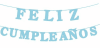 GUIRNALDA FELIZ CUMPLEAÑOS CELESTE 15 PCS 3 M1