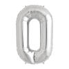 GLOBO METALIZADO PLATEADO  #0 81CM1