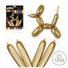 GLOBO FIGURA CHROME DORADO 25 UND1