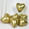 GLOBO CORAZON DORADO CROMADO 6 UND1