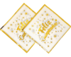 SERVILLETA FELIZ CUMPLEAÑOS BLANCO-DORADO X16 UND 33X33 CM1
