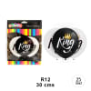 SET GLOBO KING BLANCO NEGRO 25 UND1