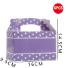 CAJA TIPO MALETIN CON PUNTOS BLANCOS 6 UND 16 X 9.5 X 14.5 CM MORADO1