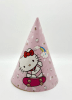 SET GORROS DE INVITADOS HELLO KITTY 6 UND1