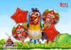 GLOBO FOIL GALLINA TURULECA 5 PCS1