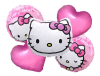 SET GLOBO FOIL HELLO KITTY 5 UND ROSADA1