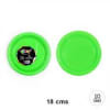 PLATO FLUOR VERDE 18 CM 10 UND1
