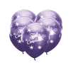 GLOBOS CROMADOS FELIZ CUMPLEAÑOS MORADO 5 UND1