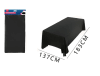 MANTEL NEGRO PLÁSTICO 137 X 183 CM 1 UND1