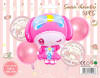 GLOBO FOIL MY MELODY 5 PCS1
