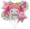 SET GLOBO FOIL MY MELODY 5 UND ROSADO1