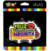 VELA FELIZ CUMPLEAÑOS NEGRITA  1 UND1