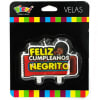 VELA FELIZ CUMPLEAÑOS NEGRITO 1 UND1