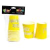VASOS AMARILLO NEÓN 10UN1