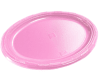 BANDEJA OVALADA ROSADA 21X27CM 5 UND1