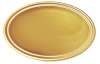 BANDEJA OVALADA METAL ORO 5 UND1