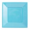 SET PLATO CUADRADO CELESTE 6 UND1