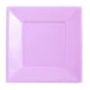 SET PLATO CUADRADO LILA 18 CM 6 UND1