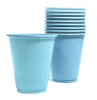 VASO PLASTICO 230 CC CELESTE 10 UND1
