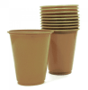 VASO PLATICO 230 CC DORADO 10 UND1