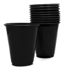 VASO PLASTICO 230 CC NEGRO 10 UND1