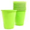 VASO PLASTICO 230 CC VERDE LIMA 10 UND1