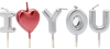 VELA I LOVE YOU PLATEADA1